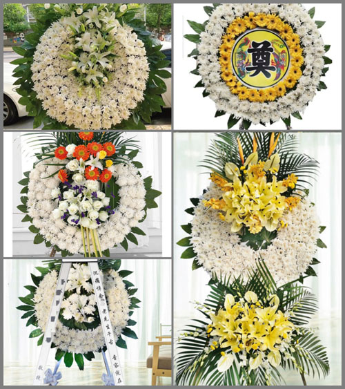 安徽六安市霍邱县潘集镇秦嘴村花圈速递